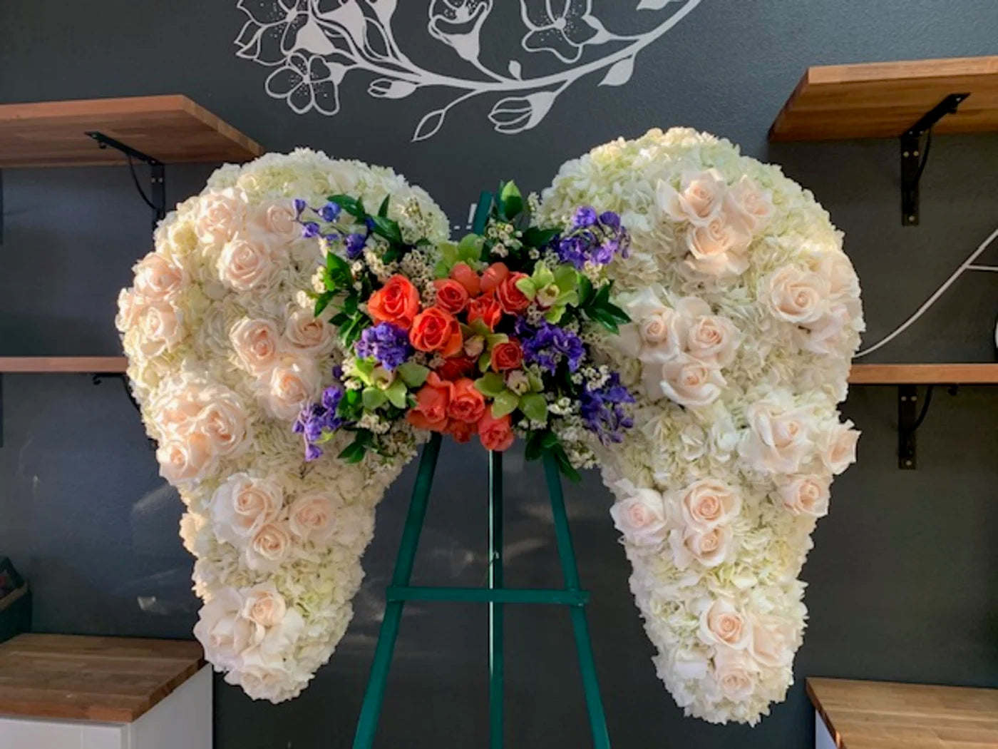 Angel Wings Standing Spray