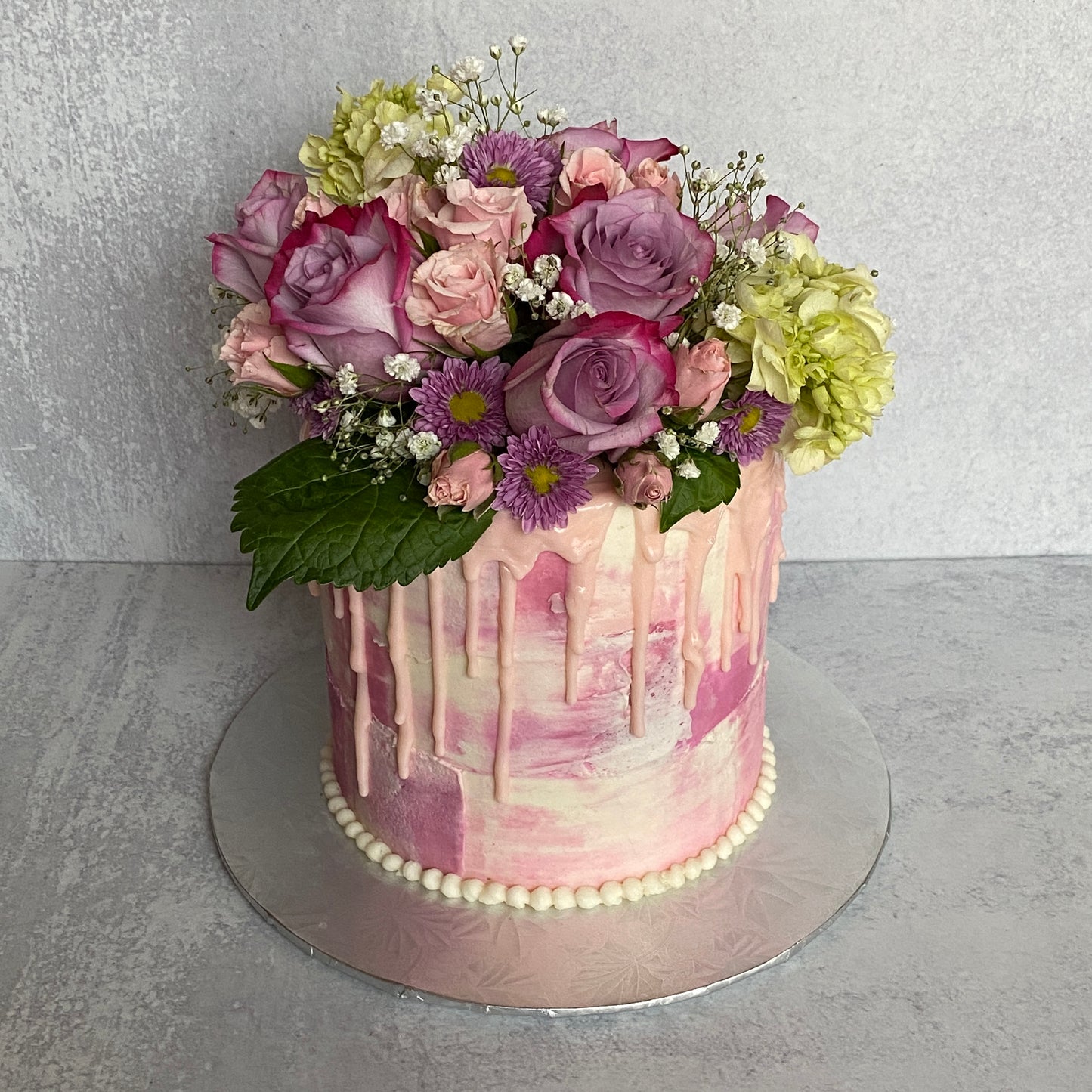 Fresh Flower Cake Topper