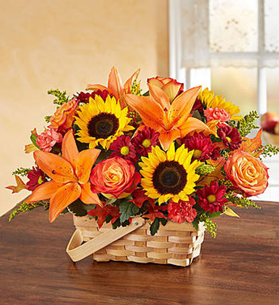 Fall Themed Basket of Blooms