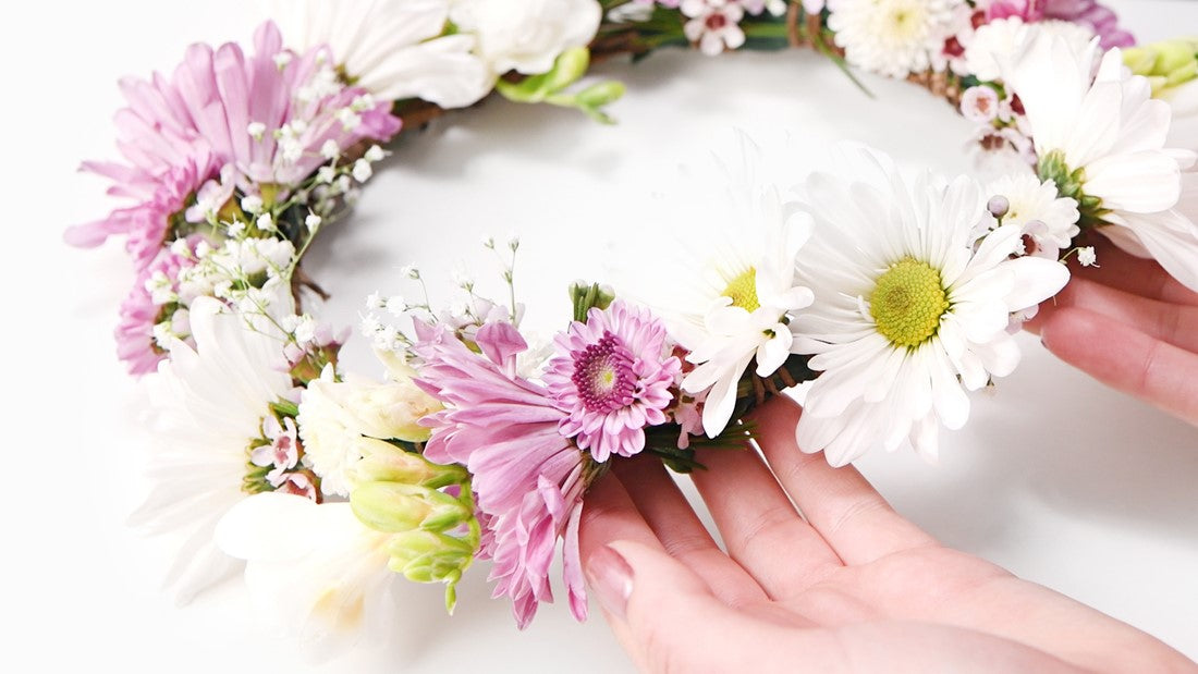 Fresh Flower Halo Crown