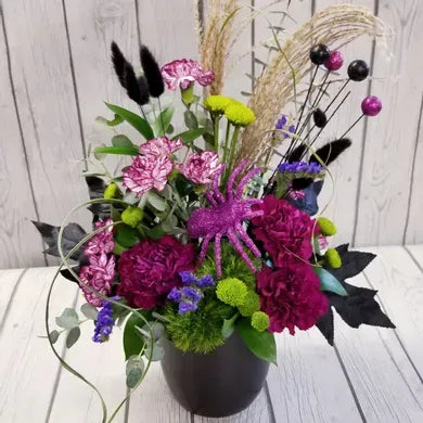 Halloween Themed Pumpkin Arrangement