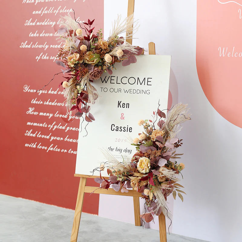 Large Photo or Signage Fresh Floral Accent