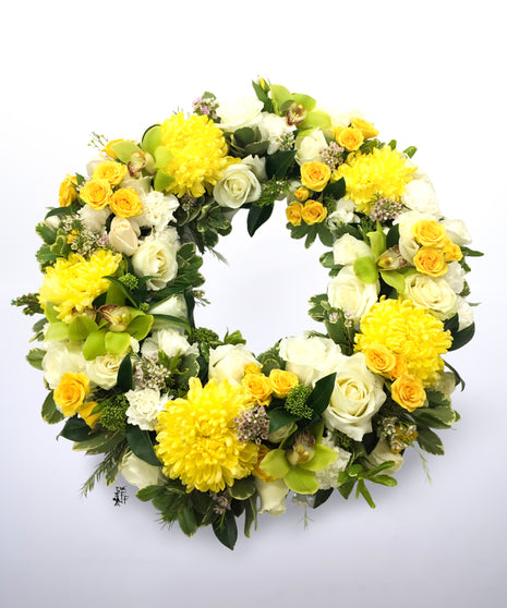 Sympathy Wreath - Full Fresh Floral